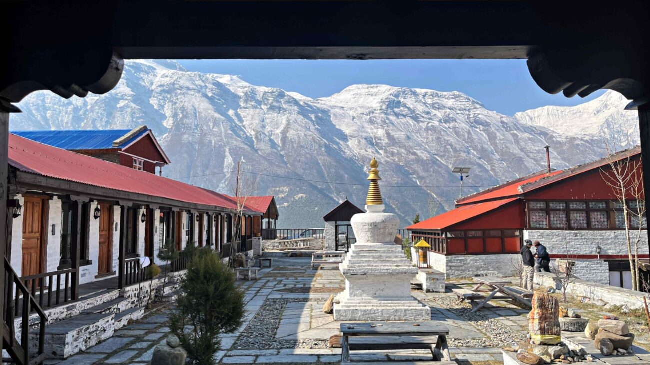 manang artist residency lodge courtyard